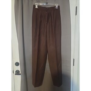 Giorgio Sant Angelo High Rise‎ Pants, Tapered Fit Pleated Pants, Women's Size 8